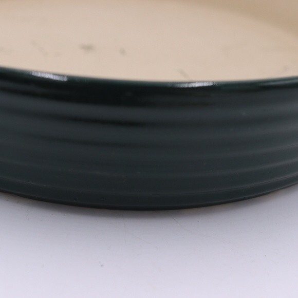 Pampered Chef New Traditions Green 11" Deep Dish Stoneware Baker 1393 - Picture 6 of 13